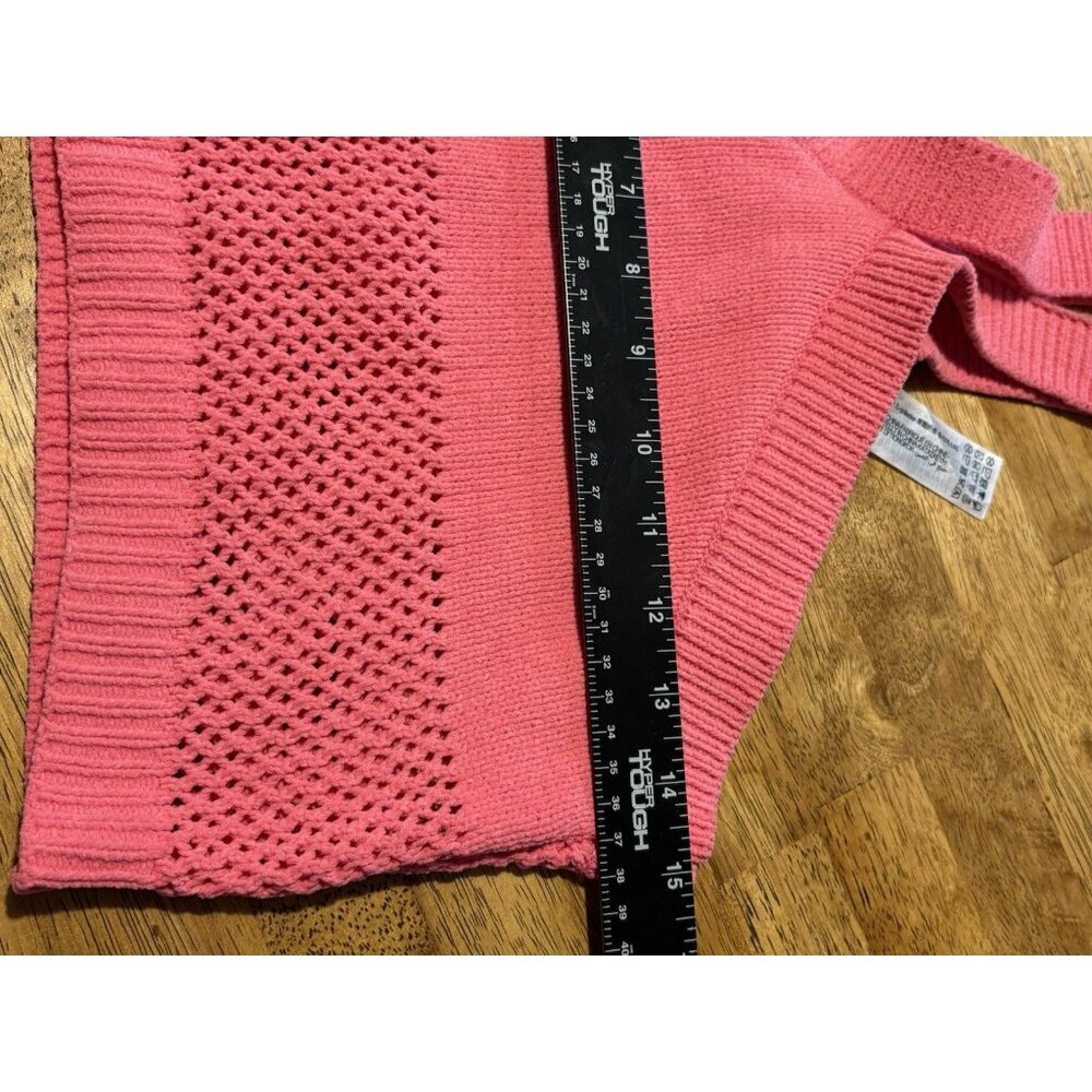ZARA Bandeau Crochet Halter Crop Top Boho Barbie Pink Festival‎ Summer Small - Picture 10 of 11